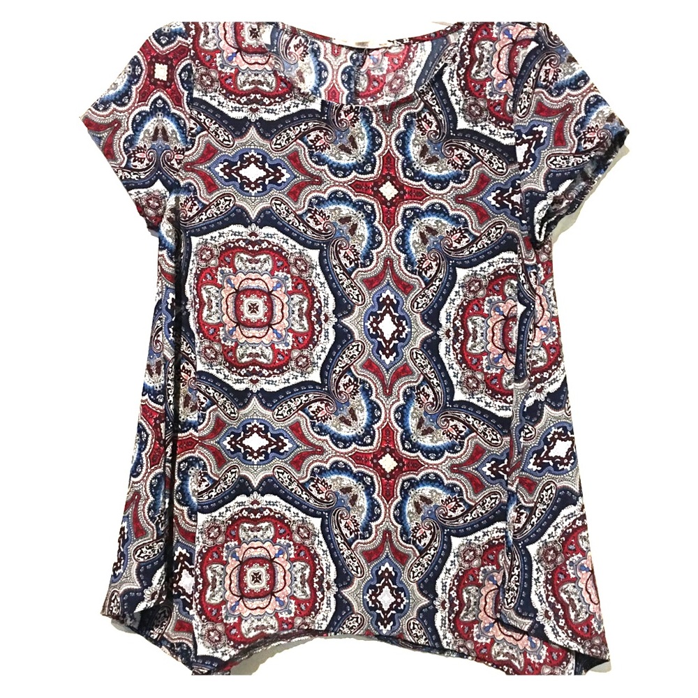 Small pink rose blouse